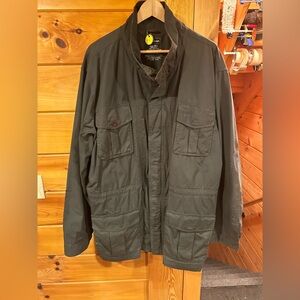 LLBEAN Green cotton field jacket